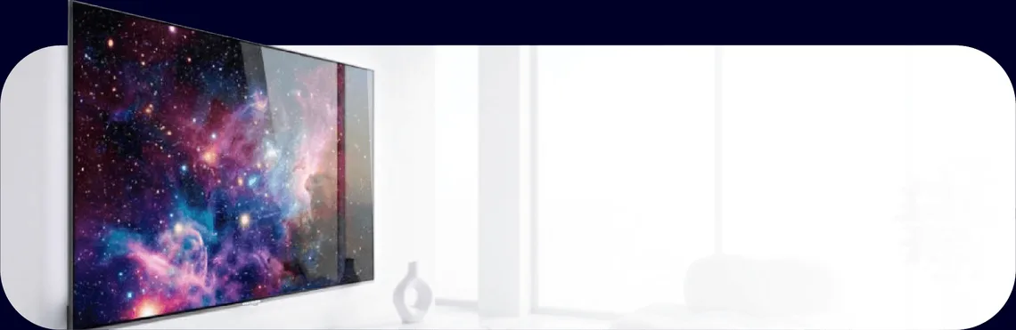 Puertos USB del televisor Challenger 100 pulgadas