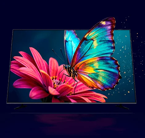 Televisor Challenger con mariposa